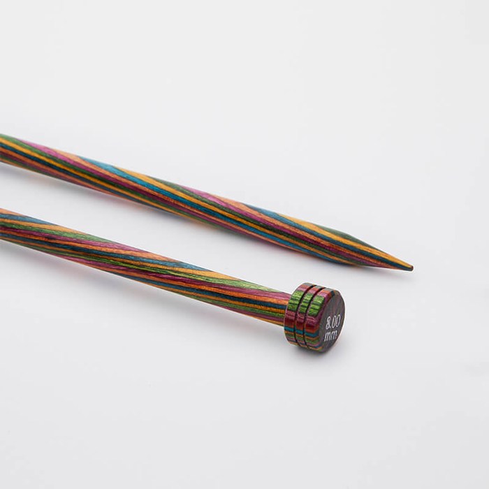ニットプロ シンフォニー・ウッド 2本棒針 14号-8ミリ Knit Pro 編み針 輸入品 編み物 手芸 毛糸ピエロ 